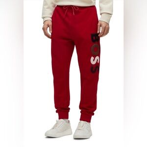 New 🔥BOSS Men's Bold Logo French Terry Sweatpants